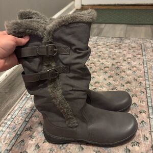 🩶Falls Creek🩶Gray Fur-Lined Boots
